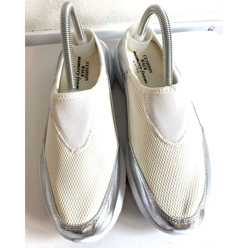Cushion Walk Memory Foam By Avon Slip-Ons Sneakers Womens 8 Mom Walking Shoe